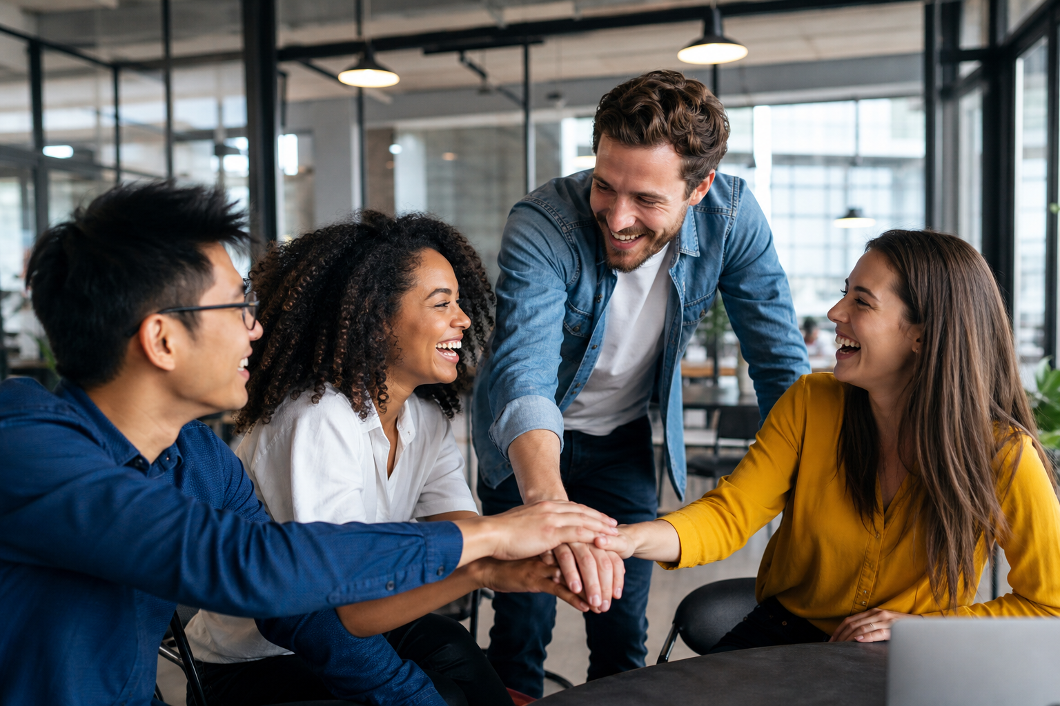 Team focused on delivering customer success