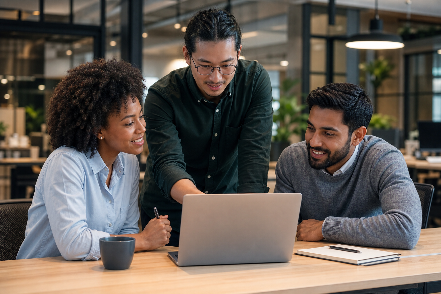 Olivae Global team collaborating on device management solutions